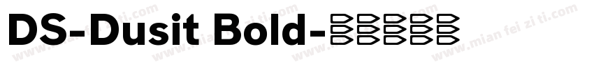 DS-Dusit Bold字体转换